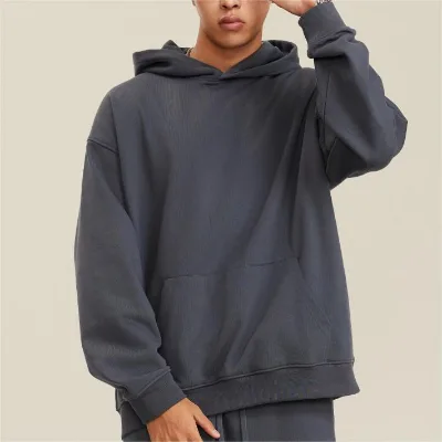 Unisex High Quality 500gsm Custom Puff Print Hoodie Men's Clothing Manufacturer's Heavyweight Oversized Streetwear for Autumn