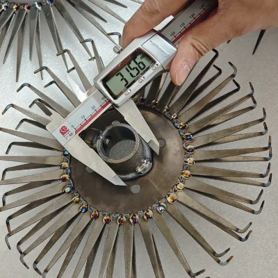 Titanium Sunburst Anodizing Rack Center Hub 30 Hook Acid Proof