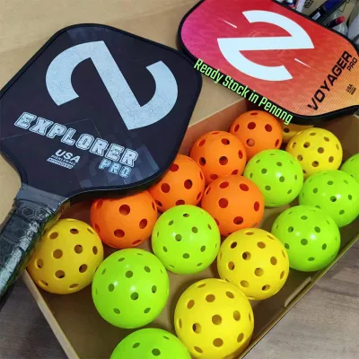 USAPA Approved 12pcs Pickleball Balls Seamless Indoor Outdoor Training Adults TPE Material Customized Logo Entertainment