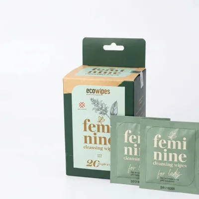 Eco Wipes Feminine Wipes-Spunlace Material Moisturizing & Skin Care & Cleaning