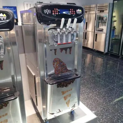 New 7-Day Self-Cleaning Automatic Commercial Ice Cream Machine Vertical Soft Serve Pump Motor Engine for Restaurants Water