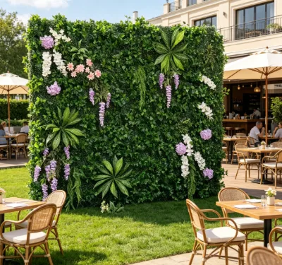 Artificial Plant Wall Square Decoration Plastic Milan Grass Waterproof UV Resistant Eco-Friendly Outdoor Doorway Father's Day