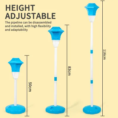 Street Lamp-Shaped Automatic Bubble Blower, Battery-Operated Standing Bubble Toy with Music for Kids' Outdoor Parties
