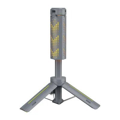 Rechargeable Telescopic Camping Lantern With Foldable LED Panels Floor Stand Hanging USB Portable Outdoor Light OEM Logo