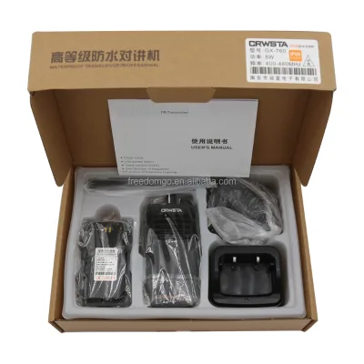 CRWSTA GX-760 Professional Waterproof Transceiver 5 Watts Handheld Walkie Talkie IP6 UHF Intercom System Wireless