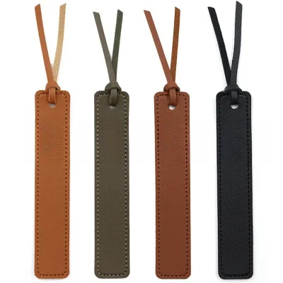 Brandexpand RTS PU Leather Reusable Vintage Promotional Bookmarks Christmas-themed Gifts for Teachers and Book Lovers
