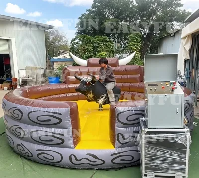EASYFUN Factory Customized Inflatable Rodeo Bull Riding Machine Bounce Castle for Home & Outdoor Use Carnival Games Rental