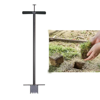 Dibber Seeder Lawn Soil Aeration Manual Garden Scarifier Garden Aerator Tool