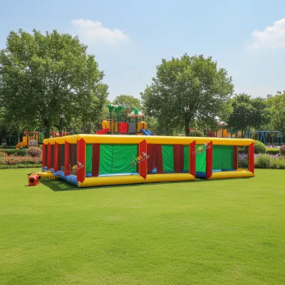 Easy Setup Themed Labirynthe Large Inflatable Labyrinth Maze-Portable Outdoor/Indoor Interactive Game