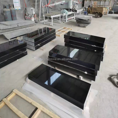 Wholesale Cemetery China Absolute Shanxi Black Granite Stone Grave Headstone Tombstone and Monument Slabs