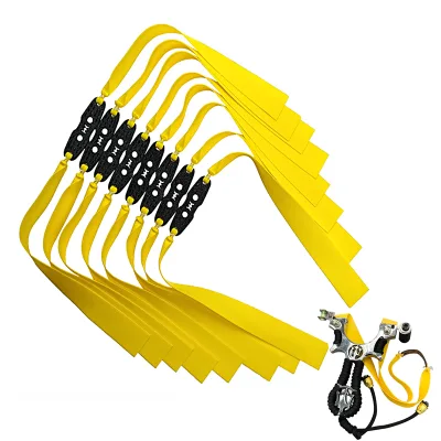 Professional Slingshot Set for Adult With Flat Rubber Bands Ammo Balls Pouch Portable Slingshot With Sight
