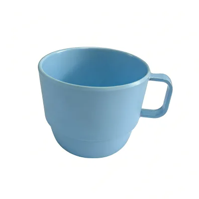Durable 250ml Light Blue Melamine Mugs & Cups for Coffee and Tea
