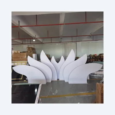 Fancy White Acrylic Material Floral Backdrop Arch Background Design Panel for Wedding Decoration