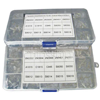 Chipsship 15 specifications, 40 of each type, 600 pieces in total, transistor triode box kit TO-92 S9014 S9013