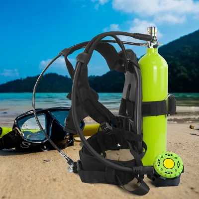 Submersible Oxygen Cylinder Back Support Bracket with Soft Shoulder Strap Design for Underwater Diving Equipment