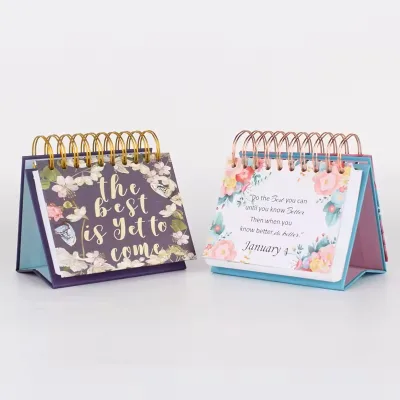 Custom Business Advertising Office Desk Gift Calendar Double Ring Weekly Calendar