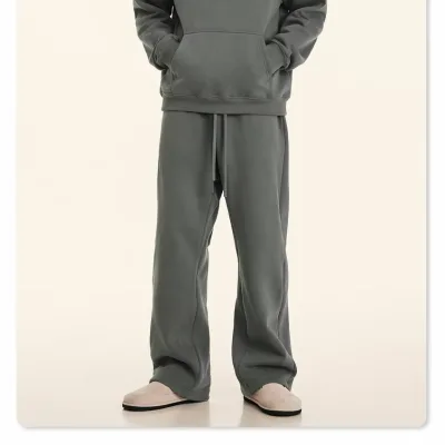 Custom Casual Straight Heavyweight Cotton Sweatpants Men Printed Blank Women Track Pants Wholesale Jogging Pants Plain Fleece