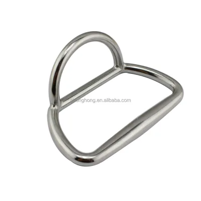 Marine Hardware High Polished Dual D-ring Boat Accessories 90mm Pull Handle Ring 304/316 Stainless Steel Towing D Ring