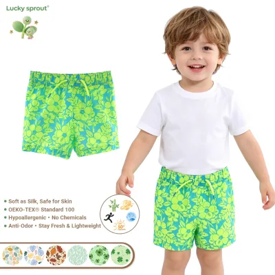 Summer Boys' Printed Drawstring Shorts for Daily Play Sports and Leisure Boy Shorts
