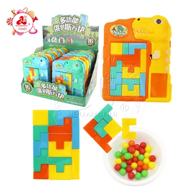 Puzzle Early Education Toy Dinosaur puzzle 3D Russian building block toy candy