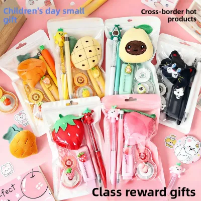 Creative Fruit Stationery Set Innovative Cartoon Supplies for Elementary Middle School Students Stationery Set