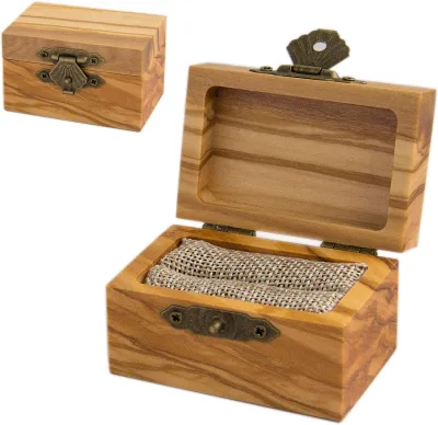 Rustic Wooden Ring Box Engagement Proposal Wedding Ring Holder