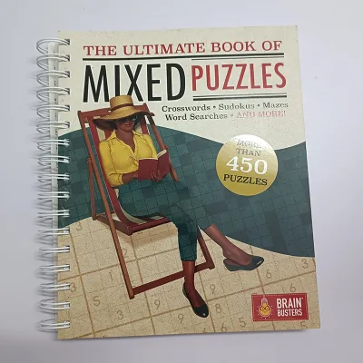 Custom Softcover Puzzle Book Spiral Binding Wire O Binding Mixed Puzzles Adult Education Printing Service