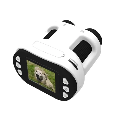 ODM/OEM Two Headed Microscope & Telescope Kids 220x Biological Microscope for Children Digital Microscope Camera