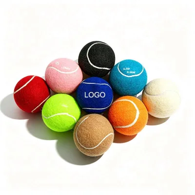 Yellow Premium Non-Toxic Classic Custom Logo Featuring High Precision Brand Logo Used For Match And Tournament Use Dog Play Ball