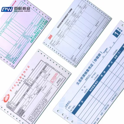 Wholesale 3-Ply Continuous Carbonless Printing Paper for Dot Matrix Invoice Creation