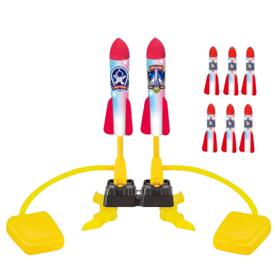 High Quality Eva Soft Ejection Children's Rocket Launcher Toy Foot Stomp Rocket Launcher Toys for Kids Outdoor Park Sports