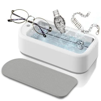 Portable Mechanical Water Jet Ultrasonic Cleaner for Jewelry Contact Lenses Glasses Watches-Electric & USB-Powered-for Home Use