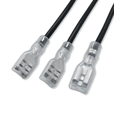 Customized PVC Insulated Copper Core 12V Wire Harness Cable Assembly Adapter JST 2 4 8 Pin 4.8mm 6.3mm Faston Terminal SRITEC