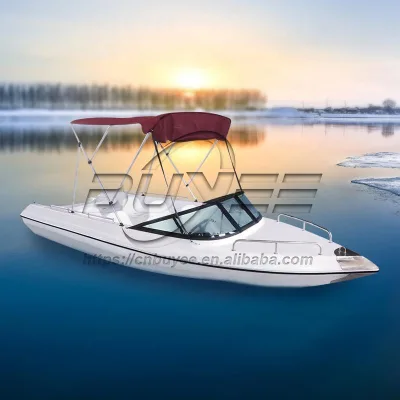 New Design 17.6ft/5.38M Fiberglass Center Console Speed Racing Outboard Engine Fishing Boat