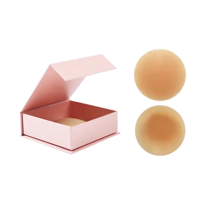 Women's Reusable Non-Adhesive Silicone Nipple Cover With Solid Color in Matt