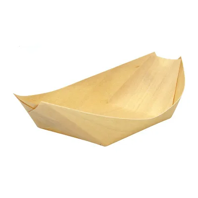 Disposable Multi-Functional Practical Wood Sushi Boat for Home Use-Practical Serving Boats for Sushi