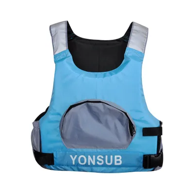 Customized Adults Free Size Adjustable High Buoyancy Kayak Sail Boat Windsurfing Large Pocket Life Vest Jacket