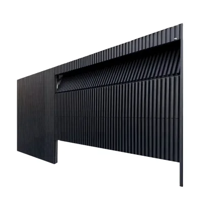 Durable Custom Aluminum Invisible Flush Mount Garage Door Thermal Insulation Modern for Single/Double Garages Villa (Finished