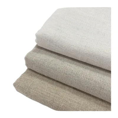 Manufacturer Chinese Factory Wholesale Natural Linen Fabric for Needle Embroidery Patchwork Sewing Textiles
