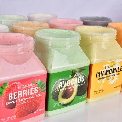 High Quality Organic Deep Cleansing Sea Salt Scrub Exfoliating Whitening Moisturizing Face and Body Scrub