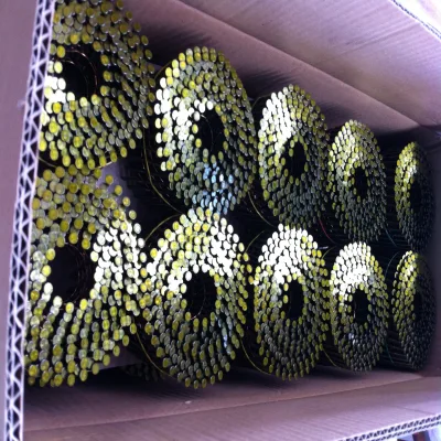 China Pallet Wood Coil Nail Product for Pallet Making , Roofing ,flooring and Decking