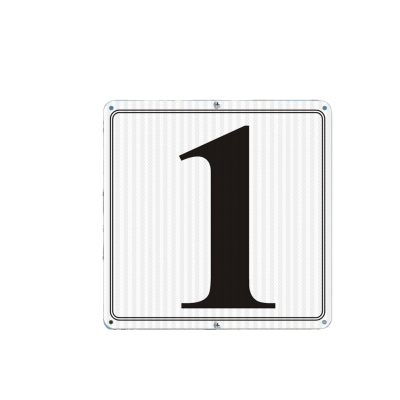 Customized High Reflective Aluminum House Address Plates Weatherproof Outdoor Door Numbers Roadway Product