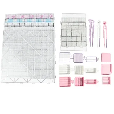 Manufacturers Perler Bead Tool Set Complete Kit High-Temperature-Resistant Plastic 52-Pin Perler Board Spatula Bead Needles