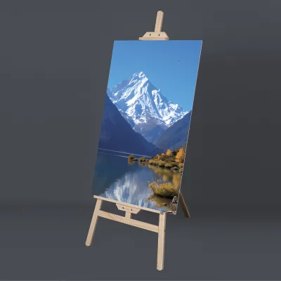 2025 Foldable Wooden Tripod Art Easel Stand for Display Drawing Wedding Sign Poster Stand