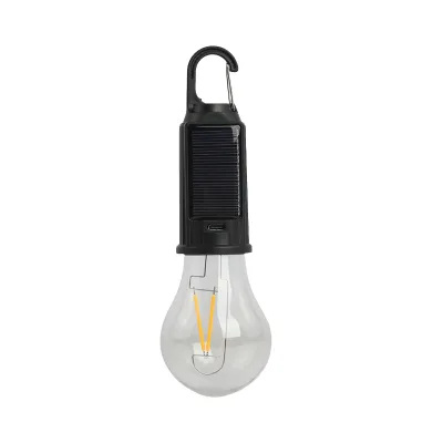 Rechargeable Solar Bulb for Home Outdoor Camping IPX5 Waterproof ABS Material Long Battery Life Warm Light Atmosphere 1mm