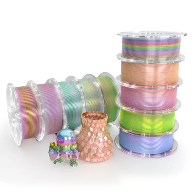 1.75mm PLA Silk Tricolor 3D Printer Filament High Toughness Durable and Drop Resistant 3D Filament
