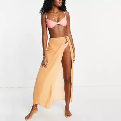 High End Indonesia Sarongs Swimwear Linen Sarong Pareo Towel Coverup