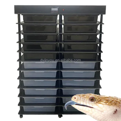 Smart Aluminum Bracket PVC Reptile Rack System Snake Blue Tongue Skink Breeding Display Rack with Box