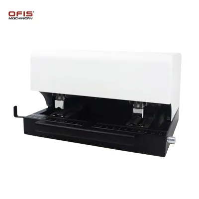 Double-Head Adjustable Desktop Electric Stapler Mini Metal Manual Power Can Staple 50 Sheets of 80g A4 Paper 8cm Depth