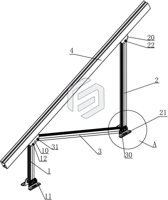 Aluminum L Foot Solar PV Mounting Brackets Anodized Metal Rooftop Solar Structure with Tin Roof Soporte Pie En L Kits